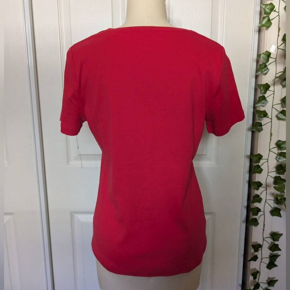 Talbot's basic red shirt - Picture 3 of 3